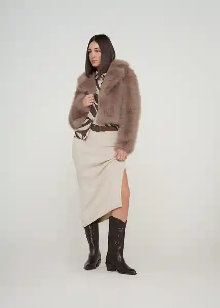 Chaqueta Mujer Gris Castillo Medio Talla S 429g045 Naf Naf