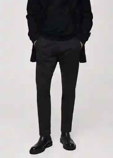 Pantalón Prato Negro Talla 40 Hombre Mango