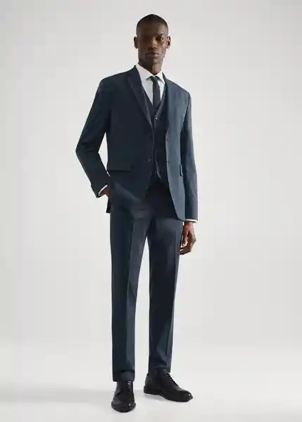 Chaleco Brasilia Navy Talla 48 Hombre Mango