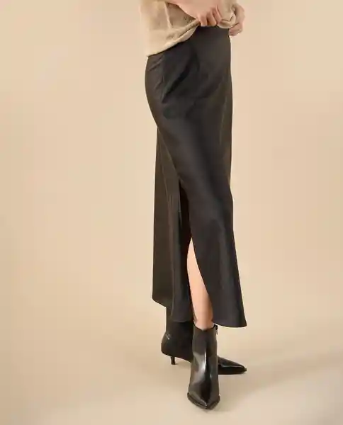 Falda Jaguar Negro Ultraoscuro Talla L 442G101 Esprit