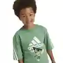 Adidas Camiseta Lk Dy mm Para Moda Niño Verde Talla 6.5