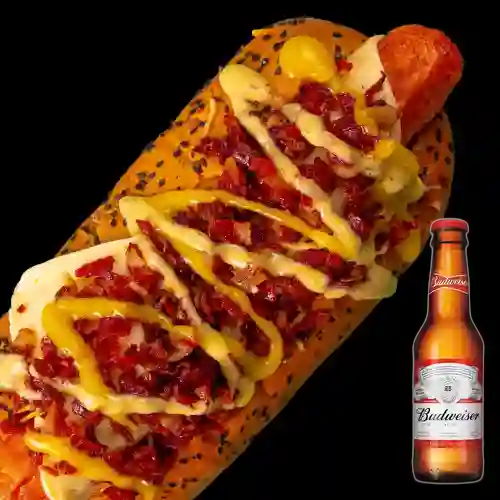 Combo Americano + Cerveza Budweiser Bot. 250ml