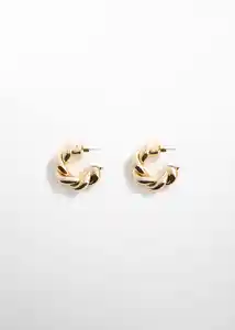 Pendientes Eugenia Oro Talla 99 Mujer Mango
