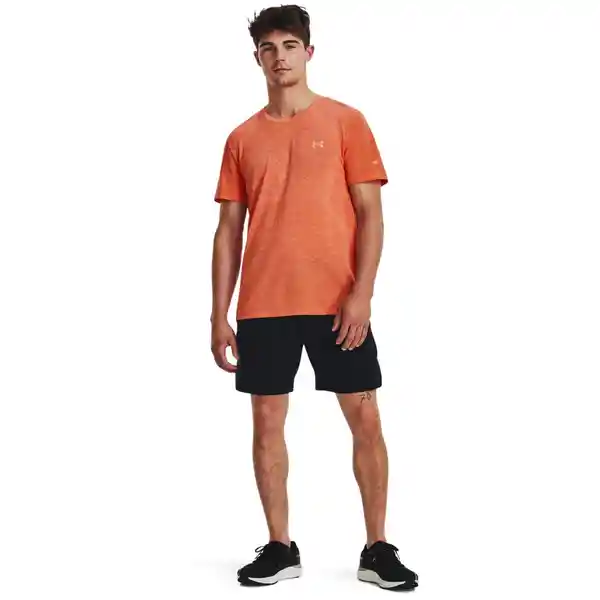 Under Armour Camiseta Seamless Stride Naranja T. MD 1375692-816