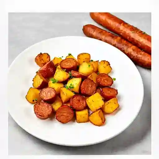 Patatas con txistorra