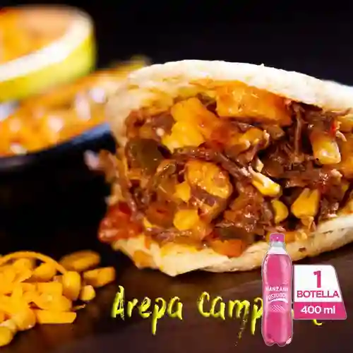 Combo Arepa Campesina + Postobón Manzana 400 ml