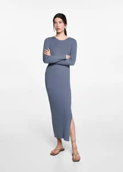 Vestido Valen Azul Talla 18 Niñas Mango