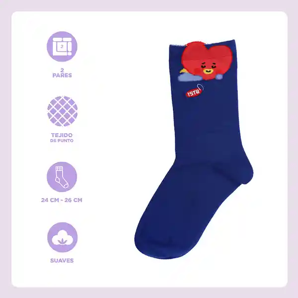Medias Tata Serie Bt21 Miniso