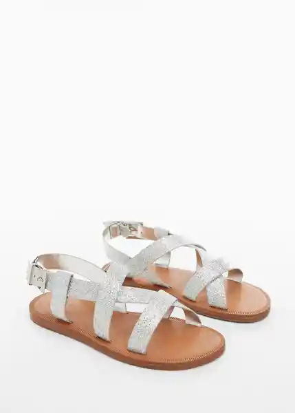 Sandalias Iris-A Niñas Plata Talla 33 Mango