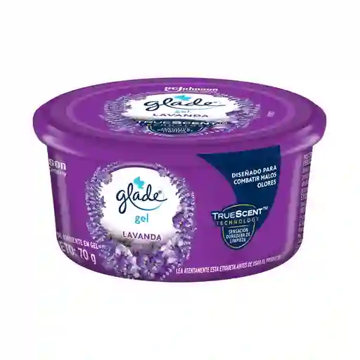 Glade Ambientador en gel lata campos de lavanda, 70gr