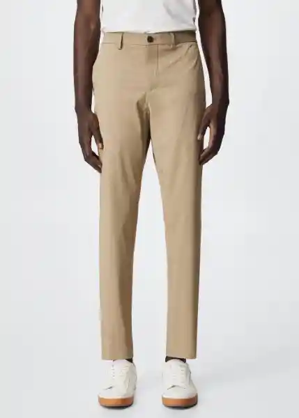 Pantalón Cool Camel Talla 40 Hombre Mango