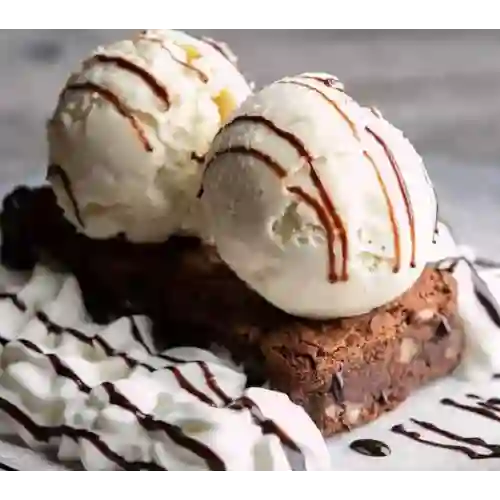 Dos Brownie con Helado