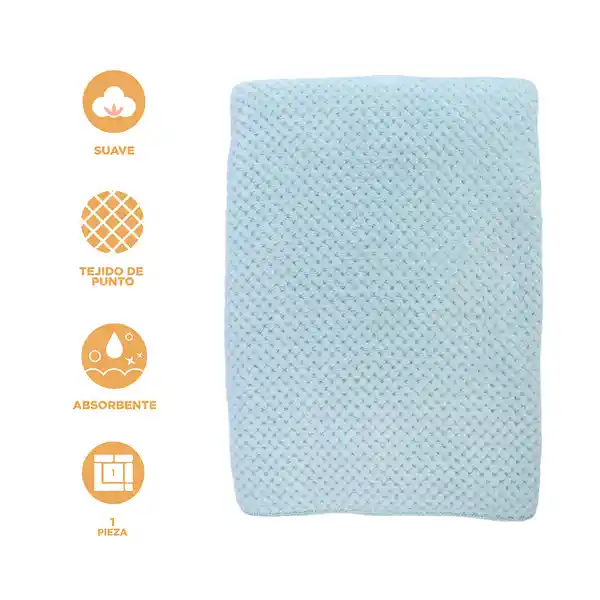Toalla de Baño Jacquard Azul Serie Miniso
