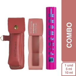 Combo Porta Labial + Teddy Tint 15 Skinnydip+ Pestañina Firework