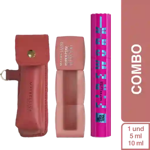 Combo Porta Labial + Teddy Tint 15 Skinnydip+ Pestañina Firework
