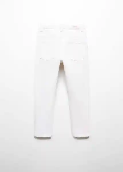 Jean Dad Niños Blanco Talla 9 Mango