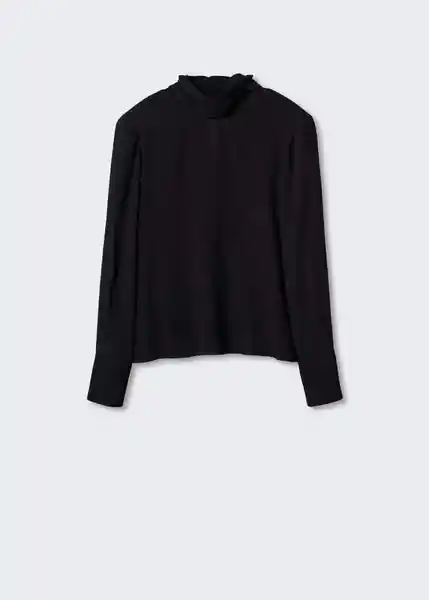 Blusa Lula Negro Talla S Mujer Mango