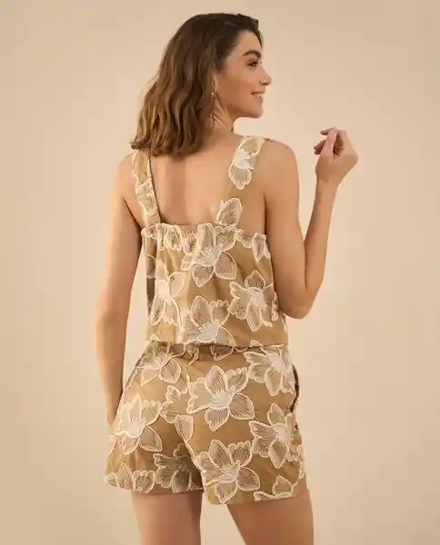 Camisa Machiatto Café Claro Talla L 412G013 Esprit