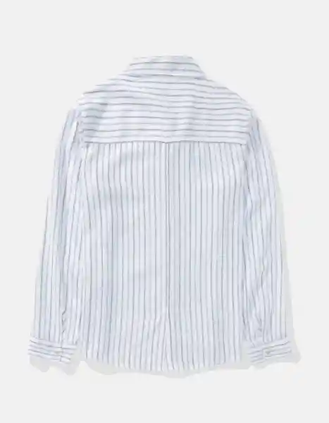 Camisa Mujer Azul Talla Medium 6146895 American Eagle