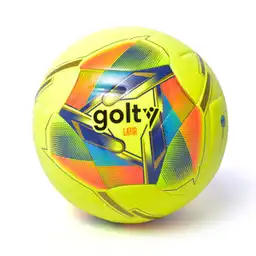 Golty Balón Fútbol Latir Cosido a Máquina Verde Número 5