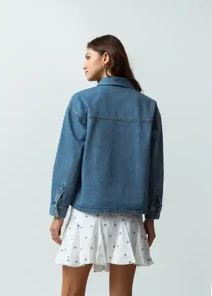 Chaqueta Glowie Mujer Azul Indigo Medio Talla L Naf Naf