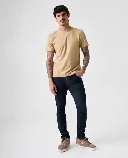 Camiseta Hombre Beige Talla S 842G011_BEI161120 Americanino