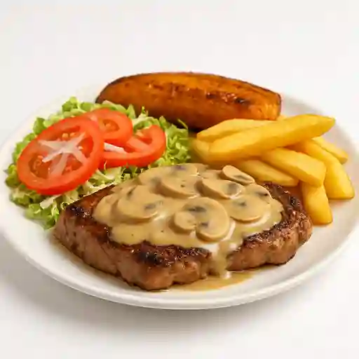 Lomo Champiñones