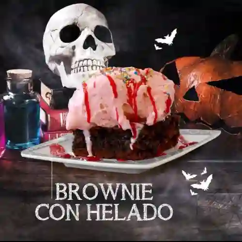 Brownie con Helado