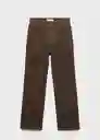 Jean Leonie Chocolate Talla 44 Mujer Mango