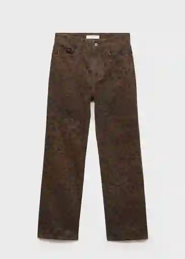 Jean Leonie Chocolate Talla 44 Mujer Mango