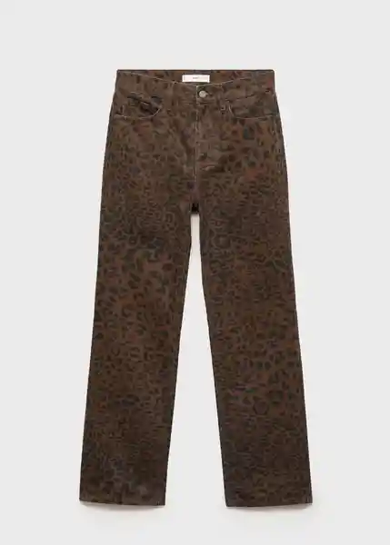 Jean Leonie Chocolate Talla 44 Mujer Mango