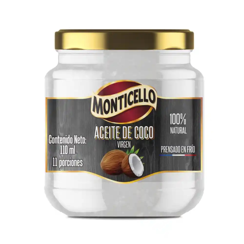 Monticello Aceite de Coco Virgen x 110 ml 
