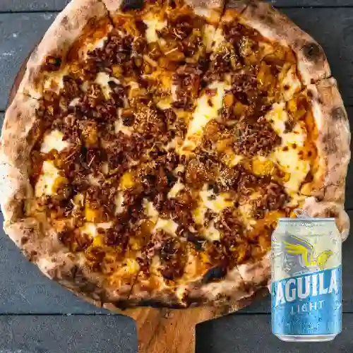 Combo Pizza Samba + Aguila Light 355 ml