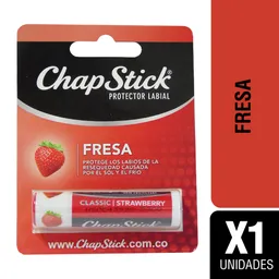 Chapstick Fresa Protege Los Labios de la Resequedad