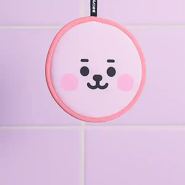 Esponja de Baño Doble Cara Baby Cooky Serie Bt21 Miniso