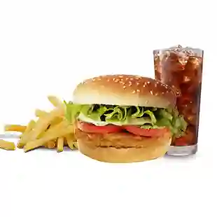 Combo Sencillo = Hamburguesa + Papas + Gaseosa 14 onzas