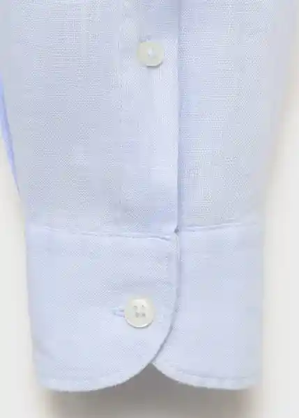 Camisa Parrot Celeste Talla M Hombre Mango
