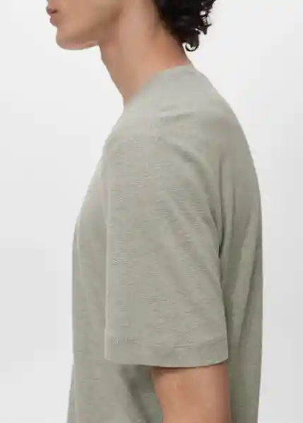 Camiseta Liman Menta Talla M Hombre Mango