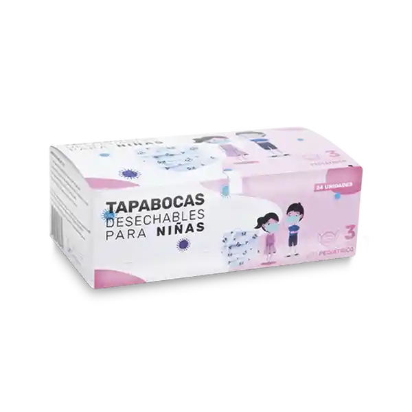 Tapabocas Pediátrico Niña