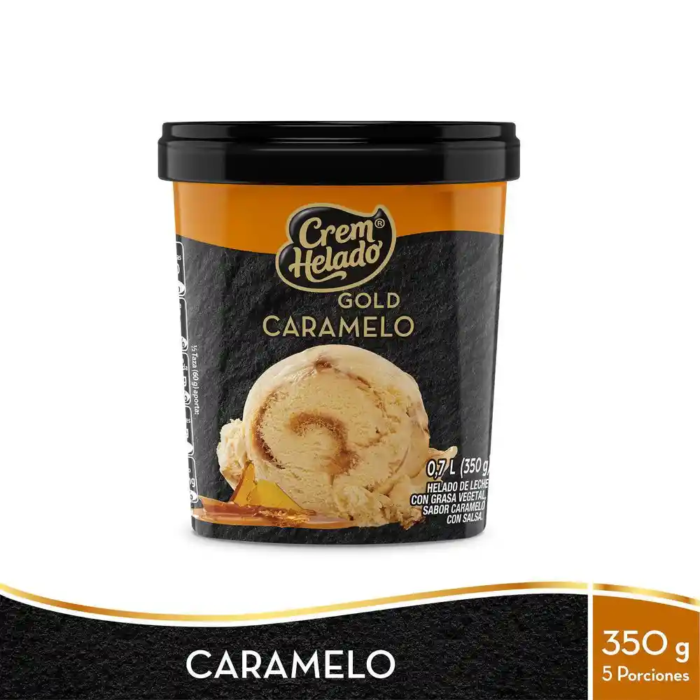 Crem Helado Helado de Leche Gold Caramelo