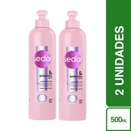 2 x Sedal Crema Peinar Glycolic 4x Luminous UV