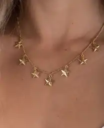 Estrella Collar Dorado Dijes De Amarillo Dorado Oscuro Mujer Naf Naf