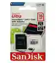 Sandisk Memoria Micro SD de 16 Gigabytes Ultra
