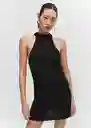 Vestido Hugo Negro Talla S Mujer Mango