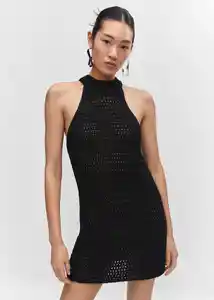 Vestido Hugo Negro Talla S Mujer Mango