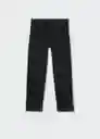 Jeans Regular Tejano Negro Talla 10 Niños Mango