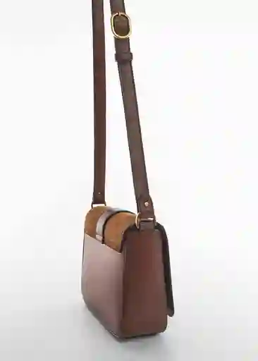 Bolso M Zaida Tabaco Talla 99 Mujer Mango