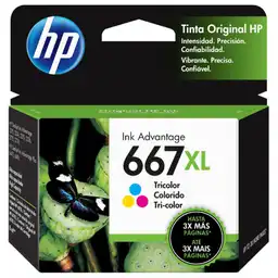 Hp Tinta # 667Xl Color 8 mL