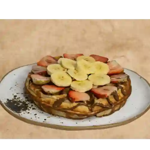 Waffle Nutella Fresa y Banano