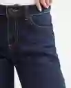 Jean Cosmo Femenino Azul Clásico Oscuro Talla 10 Chevignon